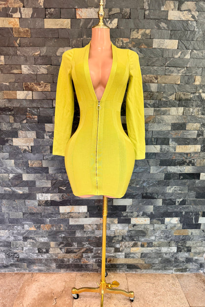 Mini vestido limón