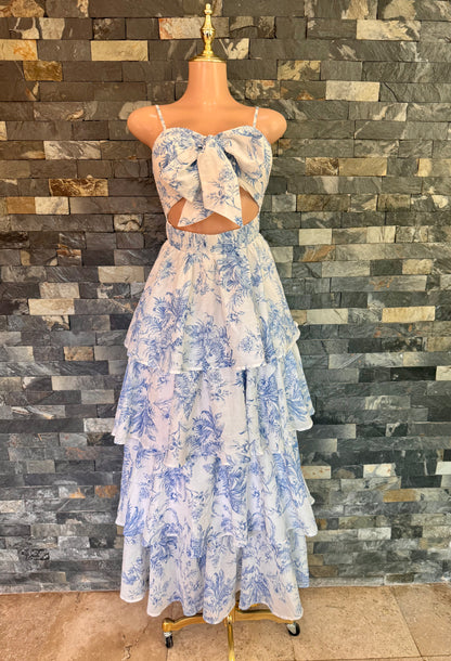 Maxi miconos ivory /blue