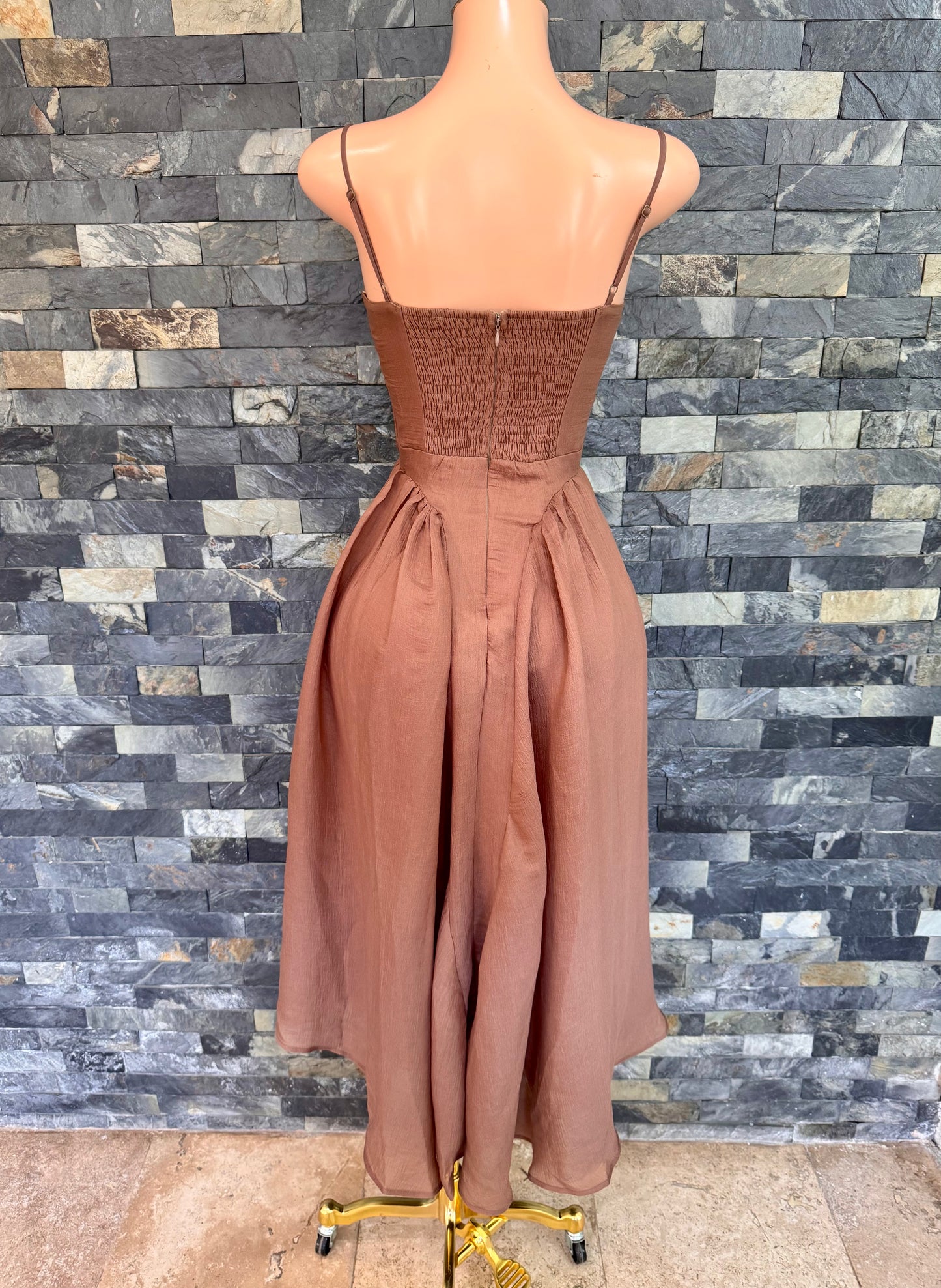Maxi vestido mocha