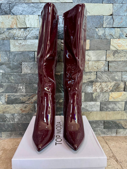 Botas de charol brown