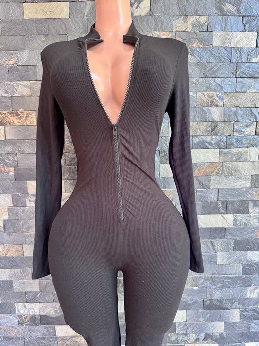 JUMPSUIT CIERRE DEPORTIVO NEGRO M/L