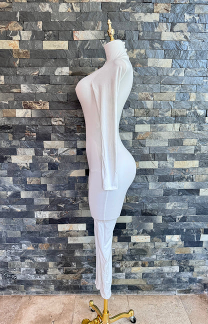 Enterizo blanco cuello M/L