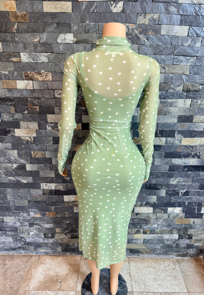 Maxi Mesh Lunares Kiwi