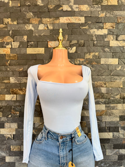 BLUSA ANA MANGA LARGA CIELO