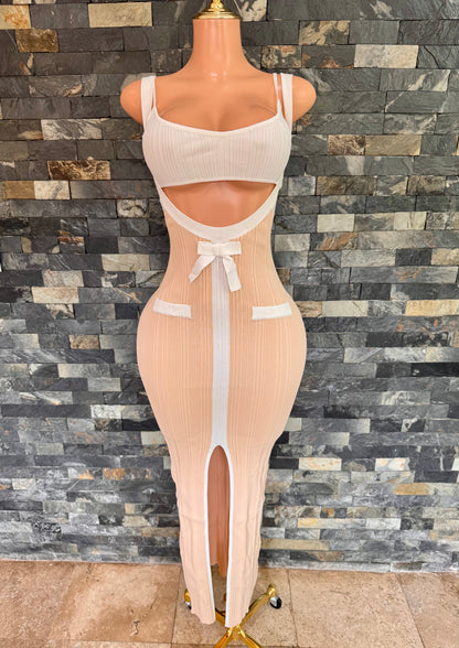 vestido set isadora nude