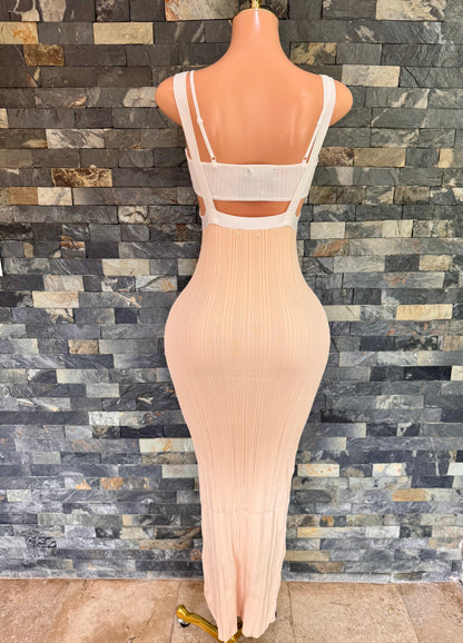 vestido set isadora nude