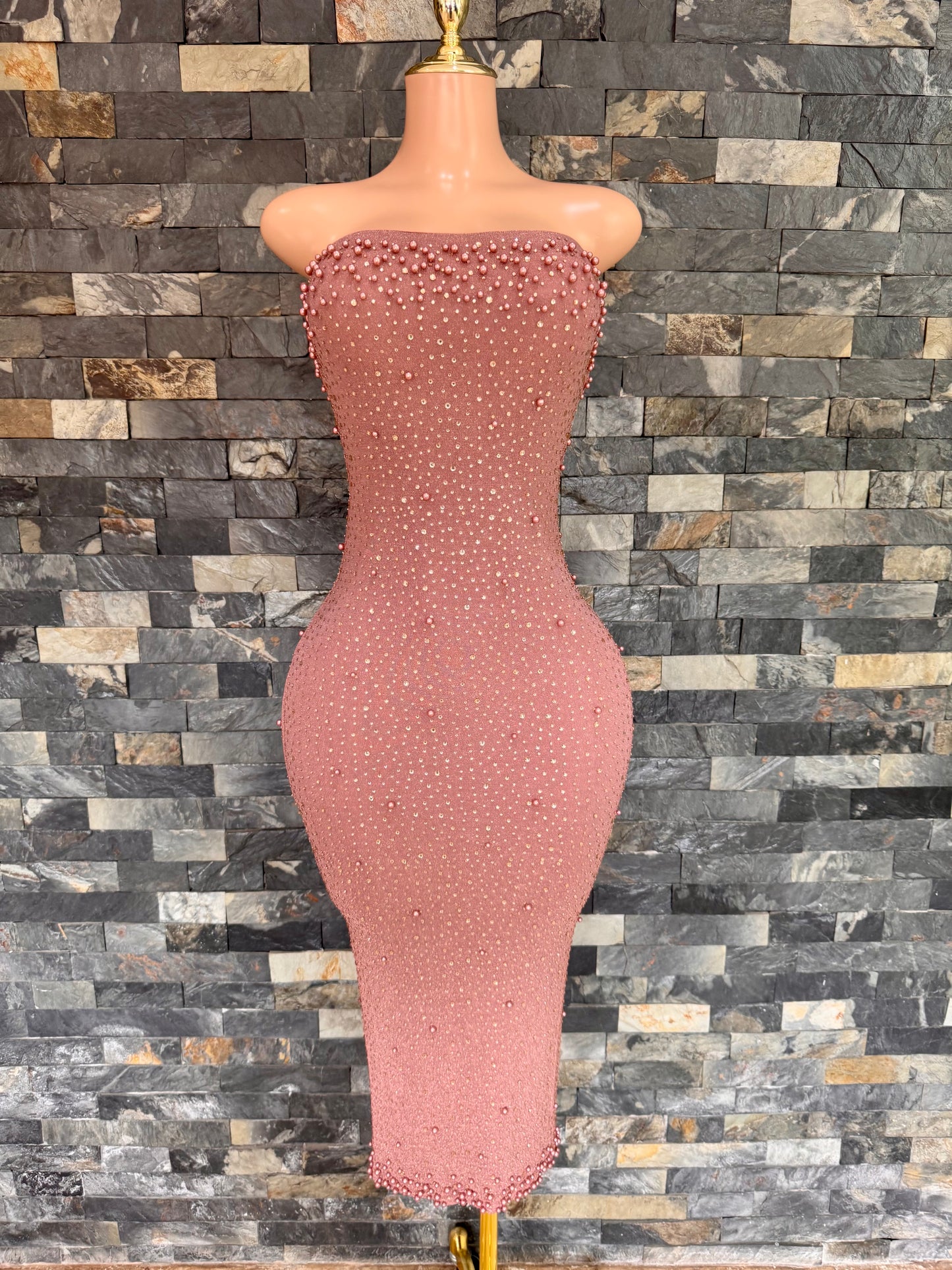 vestido MIDI glam ros