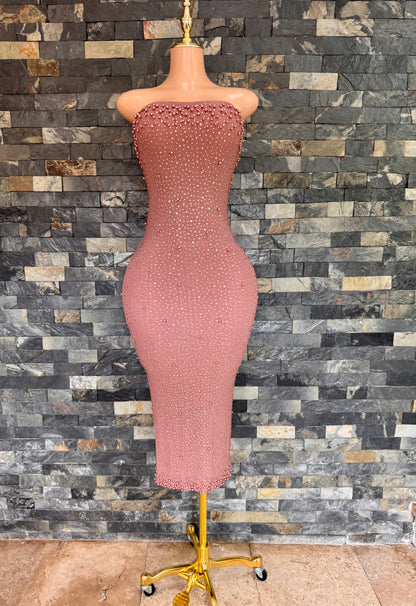 vestido MIDI glam ros