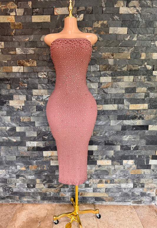 vestido MIDI glam ros