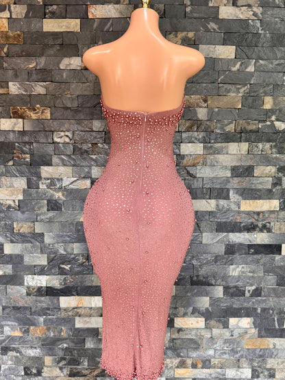 vestido MIDI glam ros