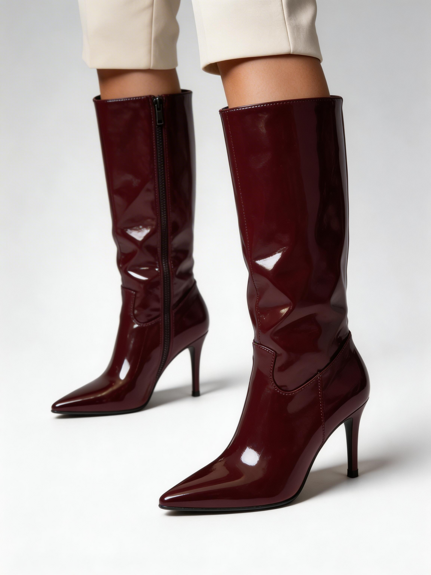 Botas de charol brown