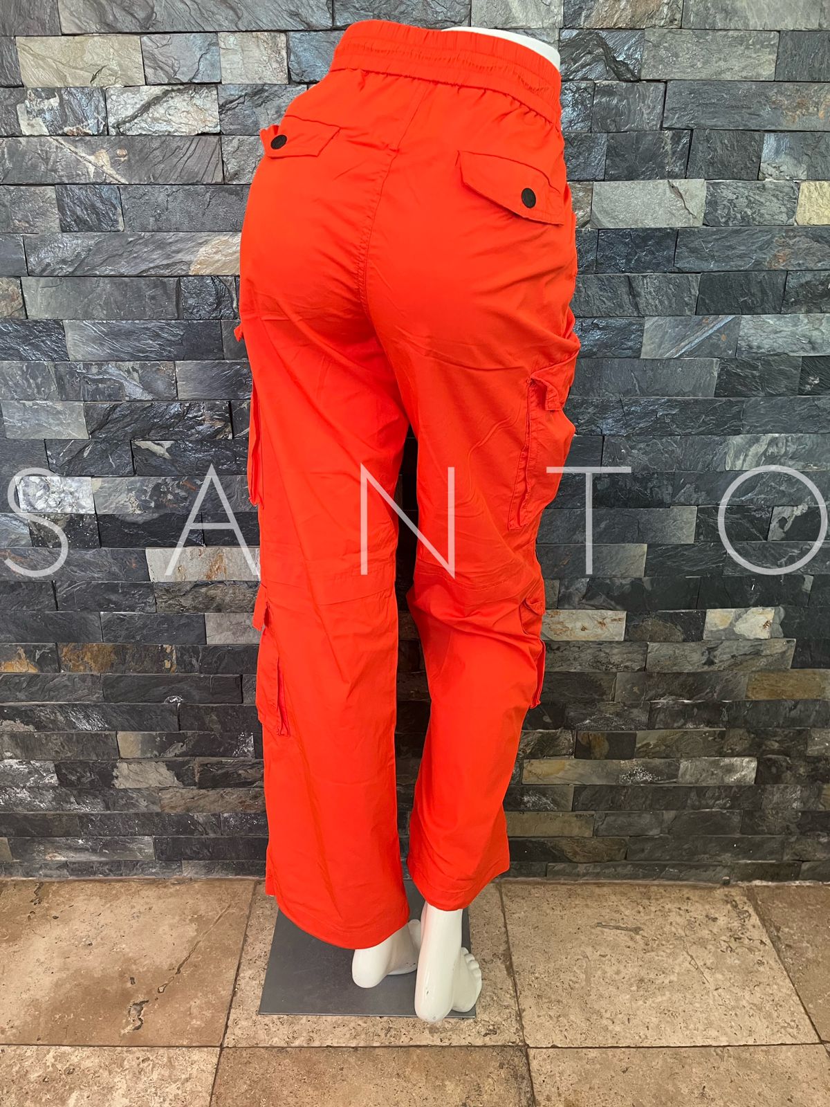 JEANS CARGO VIBRANT NARANJA