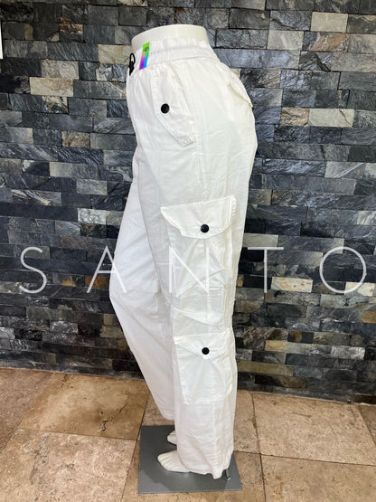JEANS CARGO BLANCO VIBRANT