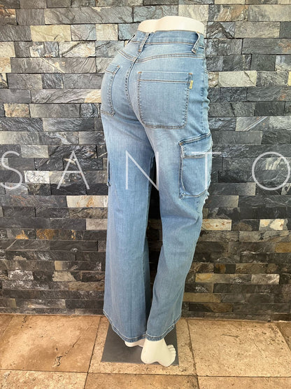 JEANS VIBRANT CARGO LIGHT BLUE 1P60321