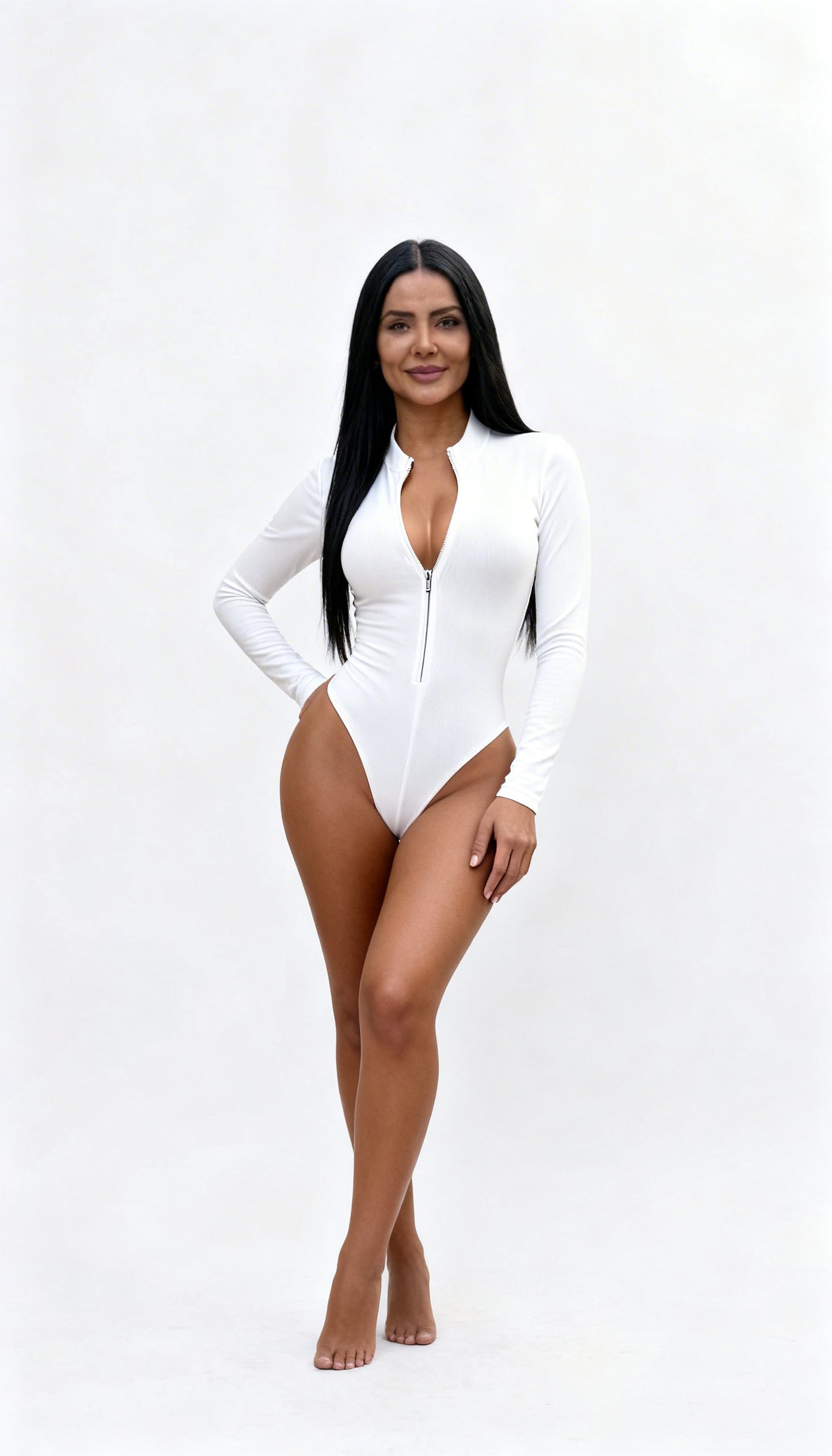 Bodysuit cierre blanco